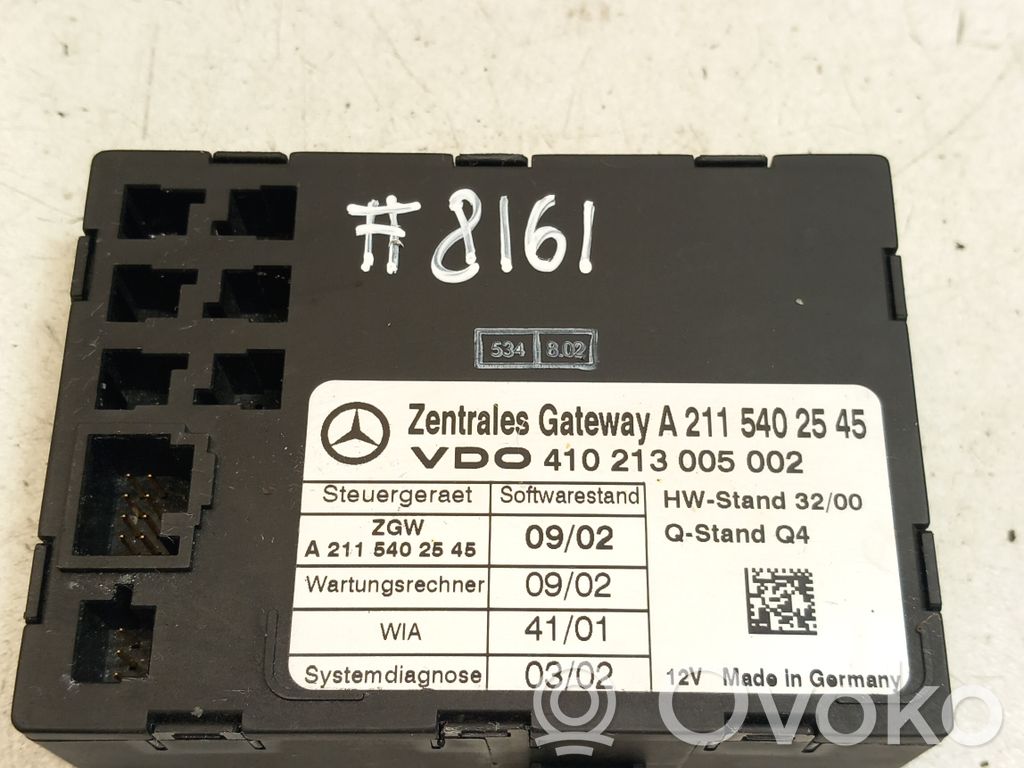 Mercedes-Benz E W211 Gateway control module 
