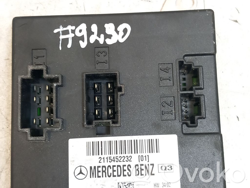 Mercedes-Benz E W211 Comfort/convenience module 