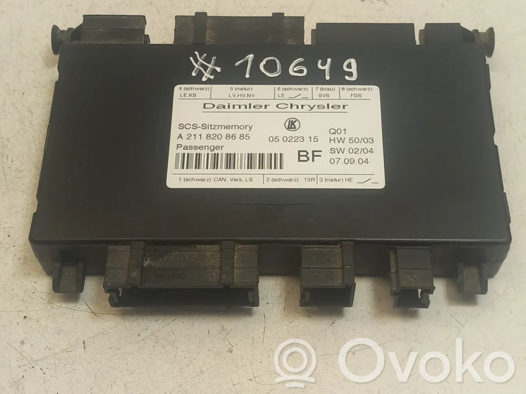 Mercedes-Benz SLK R171 SAM control unit 