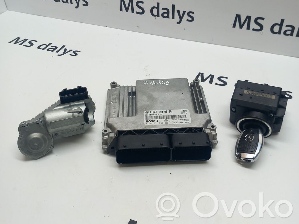Mercedes-Benz E W211 Engine ECU kit and lock set 