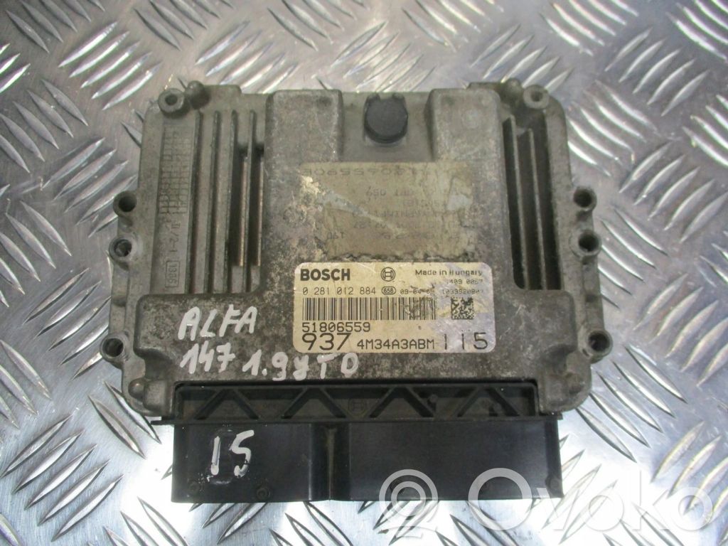 Alfa Romeo 147 Engine control unit/module 