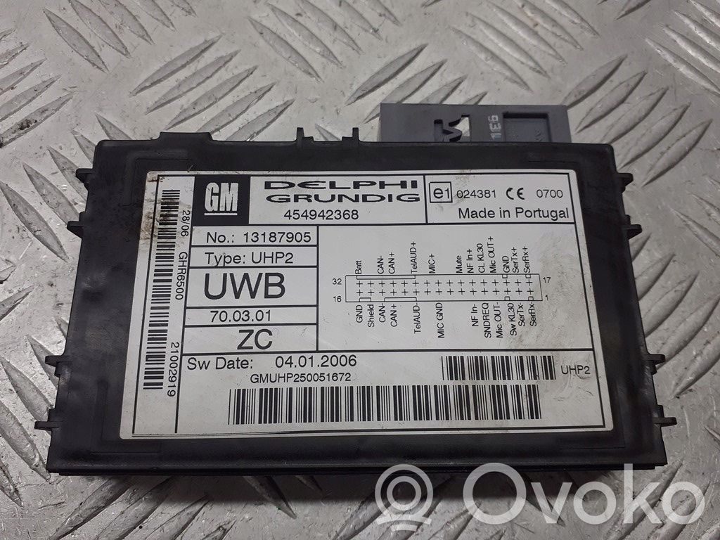 Opel Vectra C Modulo di controllo comandi vocali 