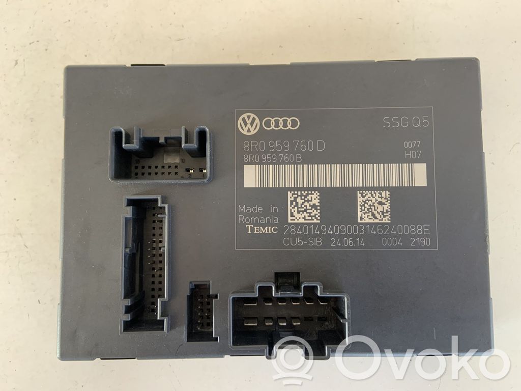 Audi Q5 SQ5 8R Module de commande de siège 