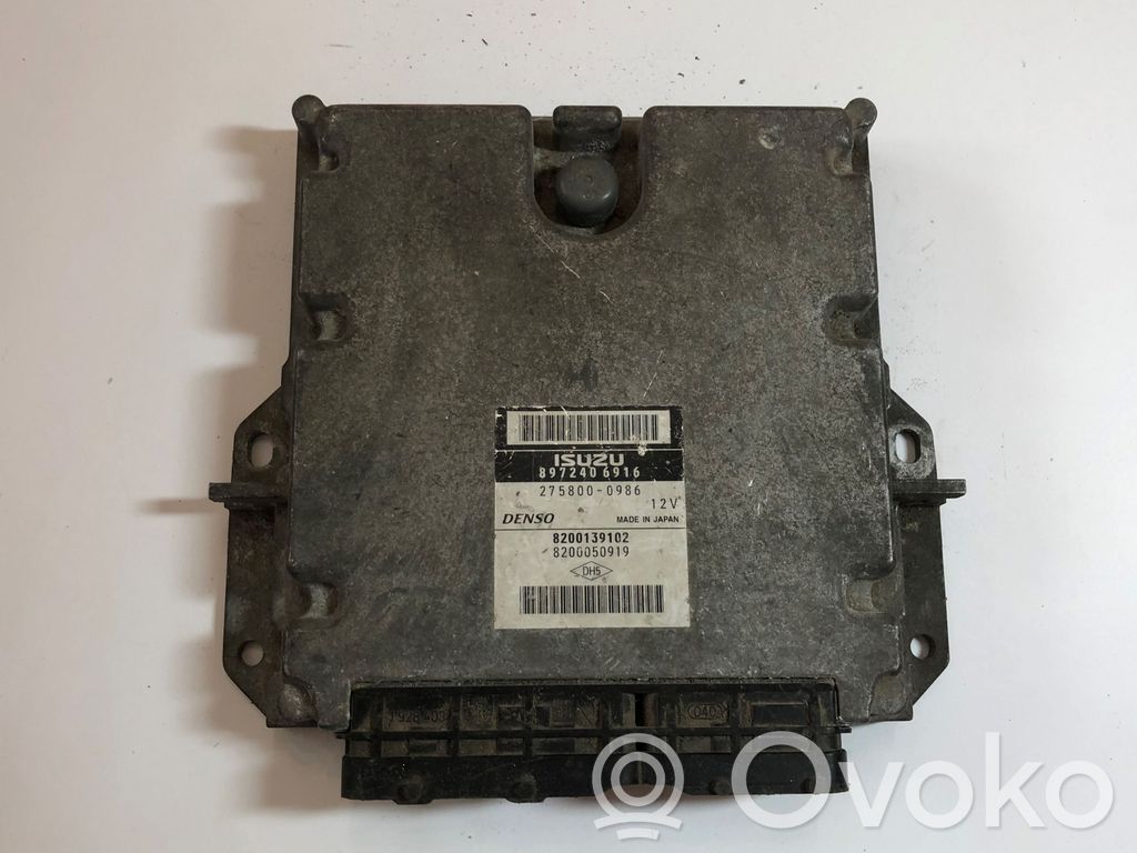 Sterownik / Moduł ECU   8972406916,8200050919,2758000986,8200139102