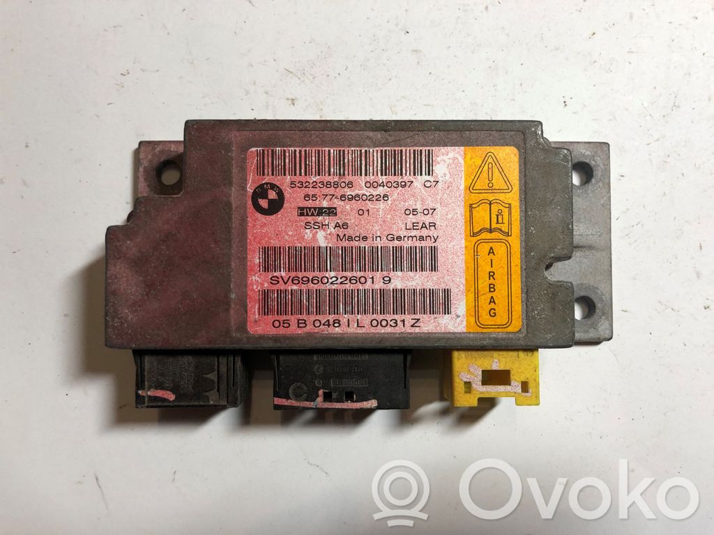 Module de contrôle airbag   65776960226,6960226
