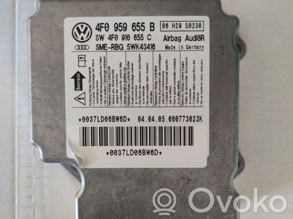 Airbag control unit/module   4F0959655B,4F0959655B,4F0910655C