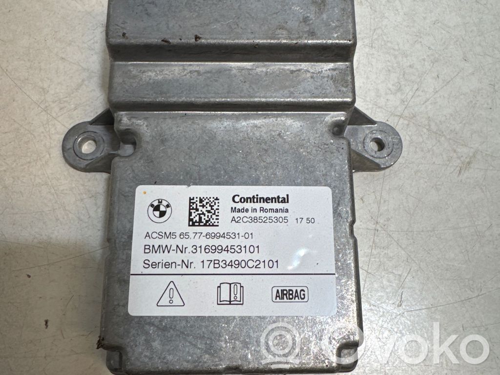 BMW 5 G30 G31 G38 Sterownik / Moduł Airbag 
