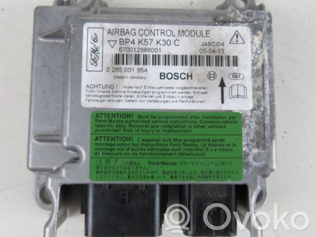 Airbag control unit/module   0285001554,BP4K57K30C,BP4K57K30C