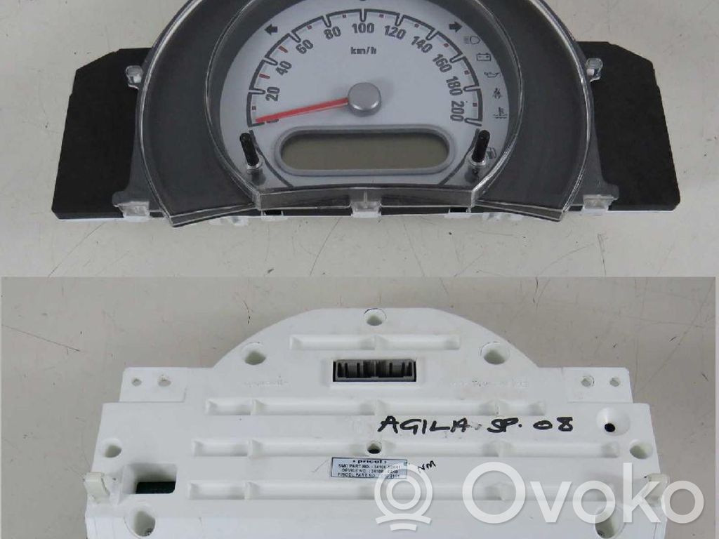 Opel Agila B Compteur de vitesse tableau de bord 