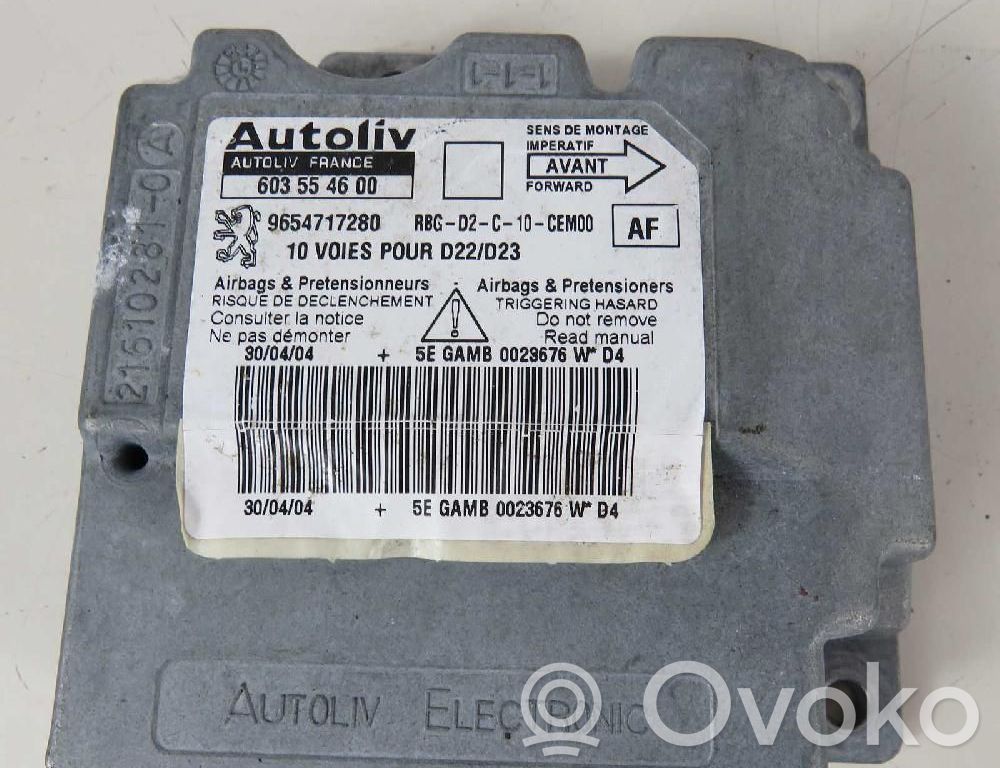 Peugeot 407 Airbag control unit/module 