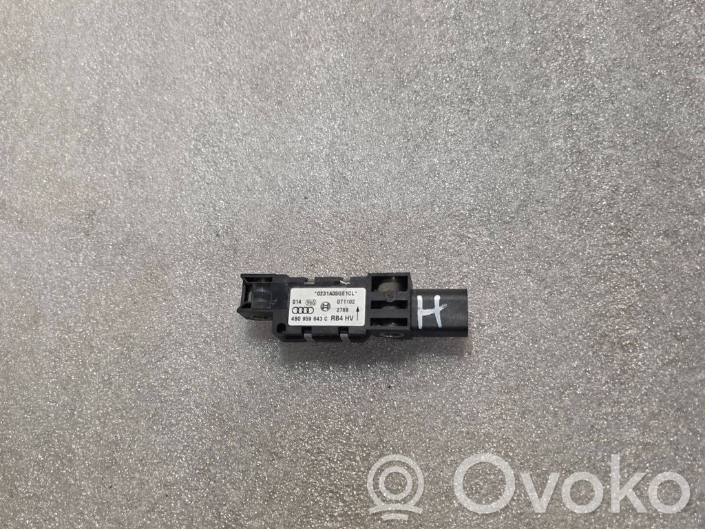 Airbag deployment crash/impact sensor   4B0959643C,4B0959643C,071102