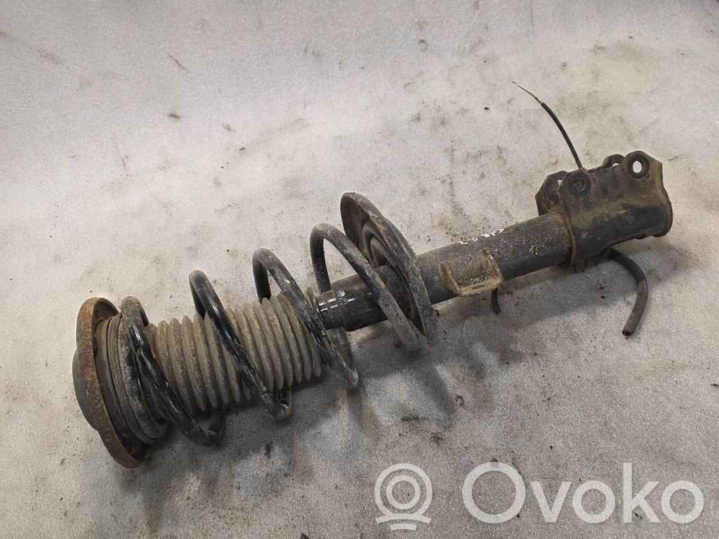 Front shock absorber with coil spring