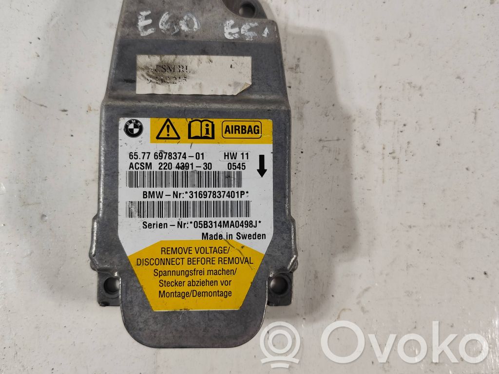 BMW 5 E60 E61 Airbag control unit/module 