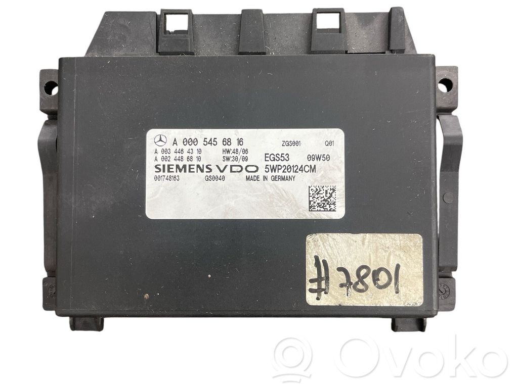 Mercedes-Benz E W212 Gearbox control unit/module 