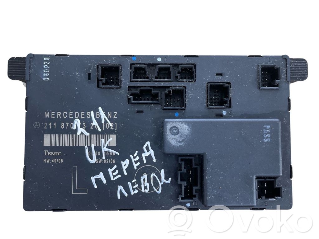 Mercedes-Benz E W211 Door control unit/module 