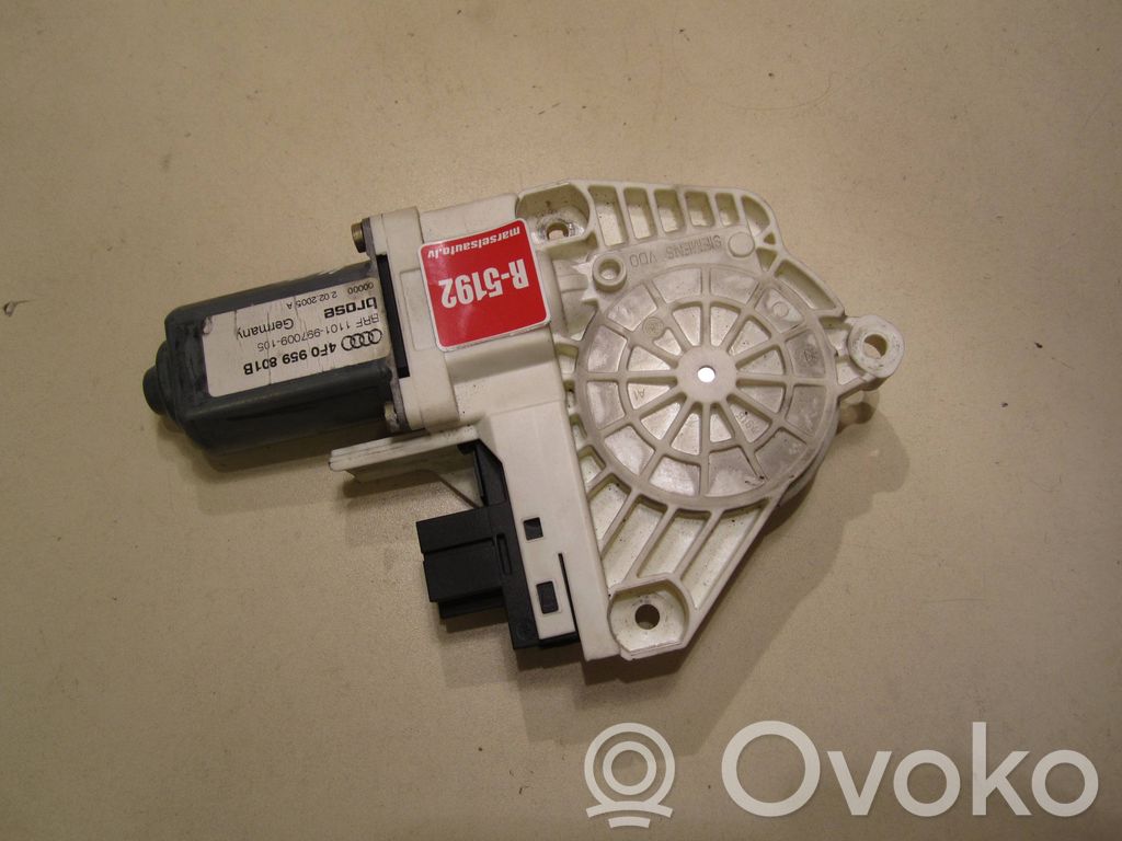 Audi A6 S6 C6 4F Front door window regulator motor 