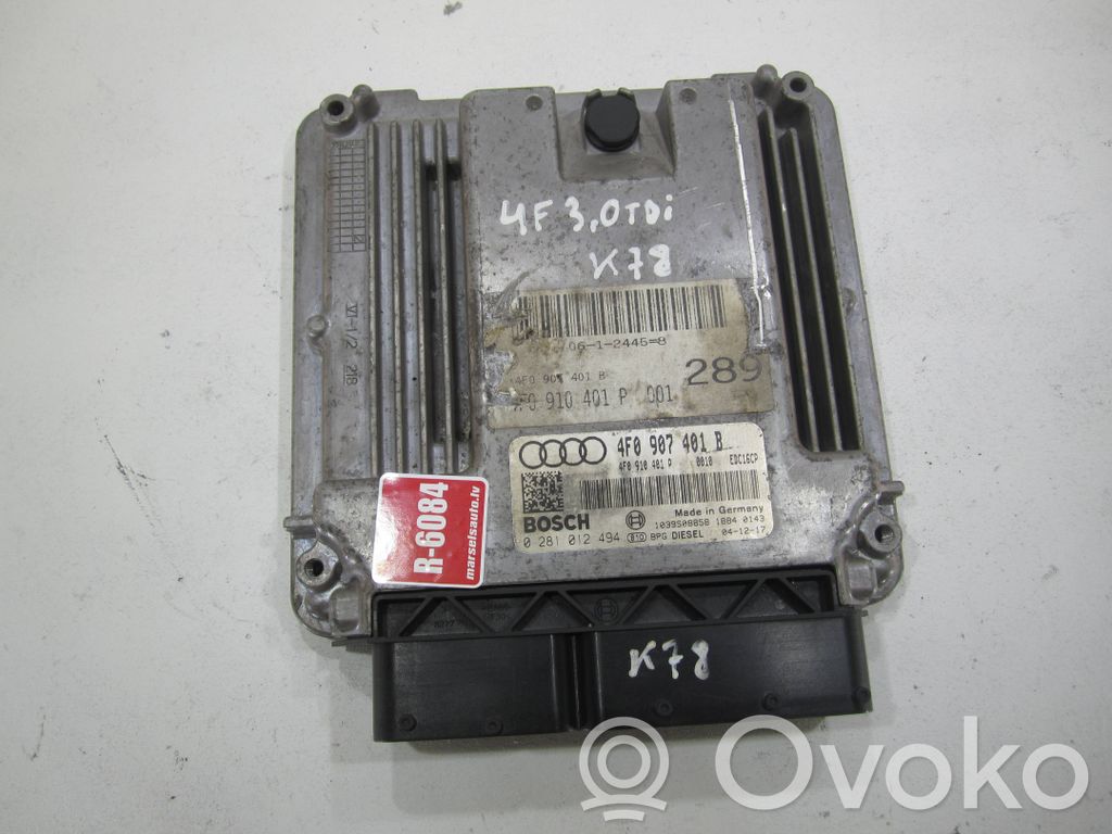 Audi A6 S6 C6 4F Unitate/modul de control motor 