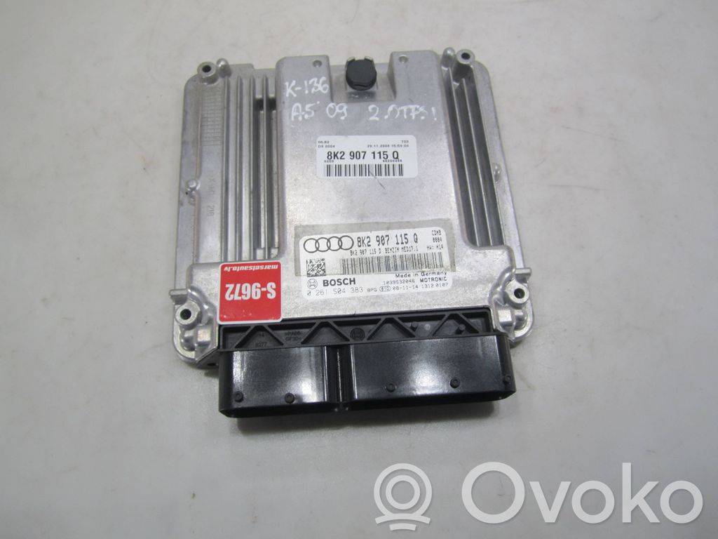 Engine control unit/module   8K2907115Q,8K2907115D,0261S04383