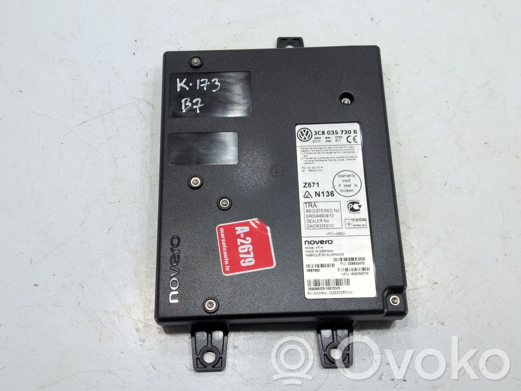 Volkswagen PASSAT B7 Bluetooth control unit module 