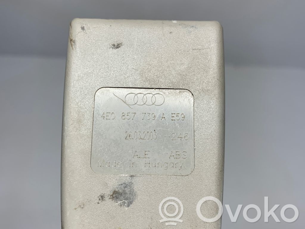 Klamra środkowego pasa bezpieczeństwa fotela tylnego   4E0857730A,24032003