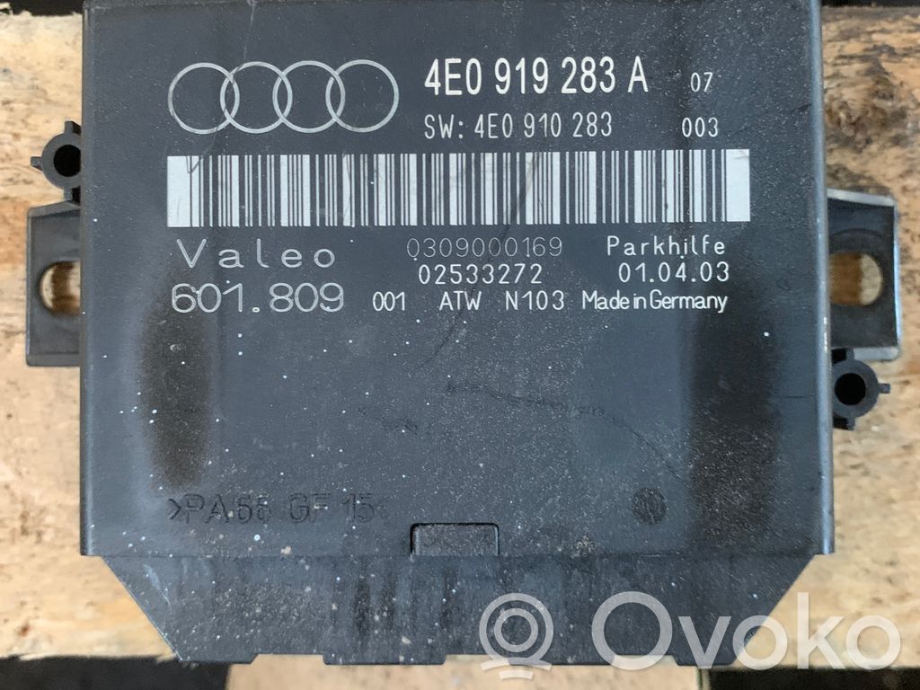 Pysäköintitutkan (PCD) ohjainlaite/moduuli   4F0919283A,4E0910283,601809