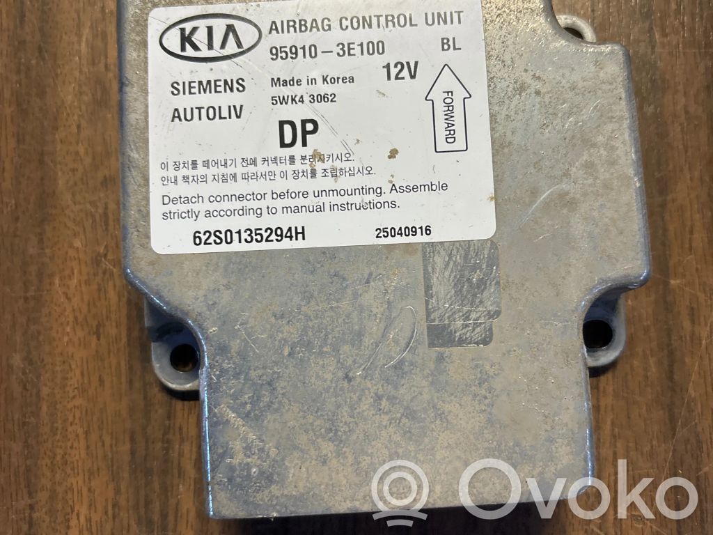 Airbag control unit/module   959103E100,62S0135294H,5WK43062