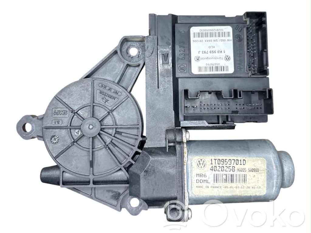 Skoda Octavia Mk2 (1Z) Silnik regulatora szyby drzwi przednich 