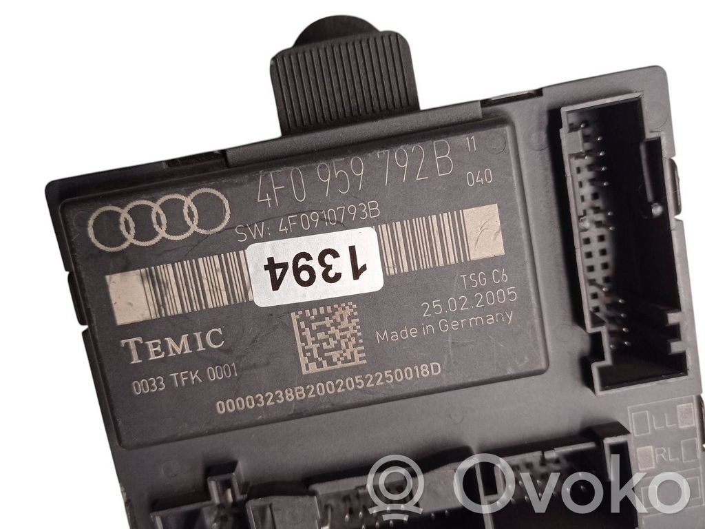 Unité de commande module de porte   4F0959792B,4F0910793B,0033TFK0001