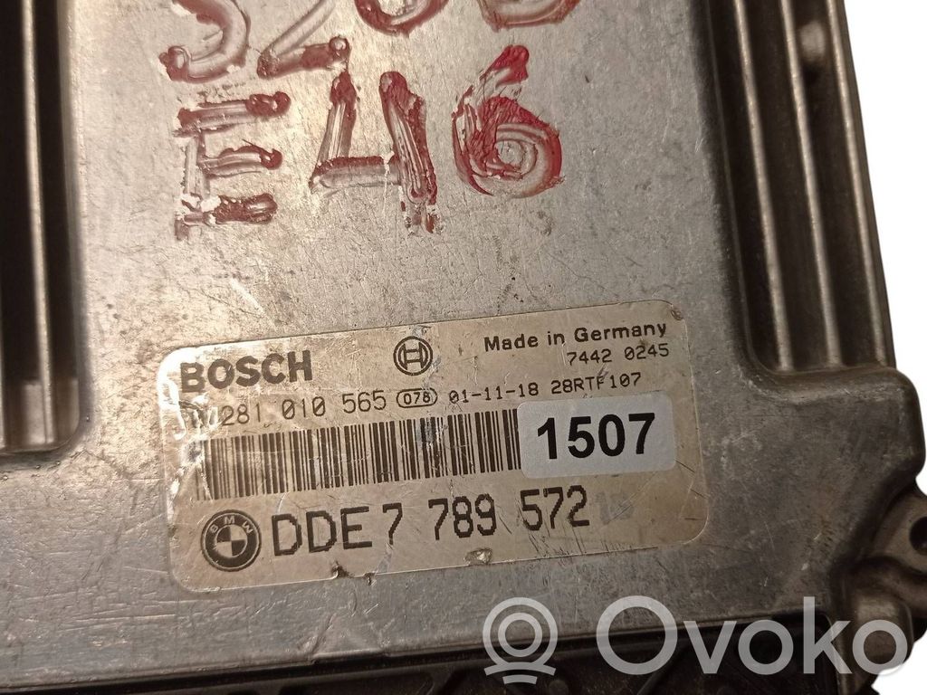 Unidad de control/módulo del motor   0281010565,7789572