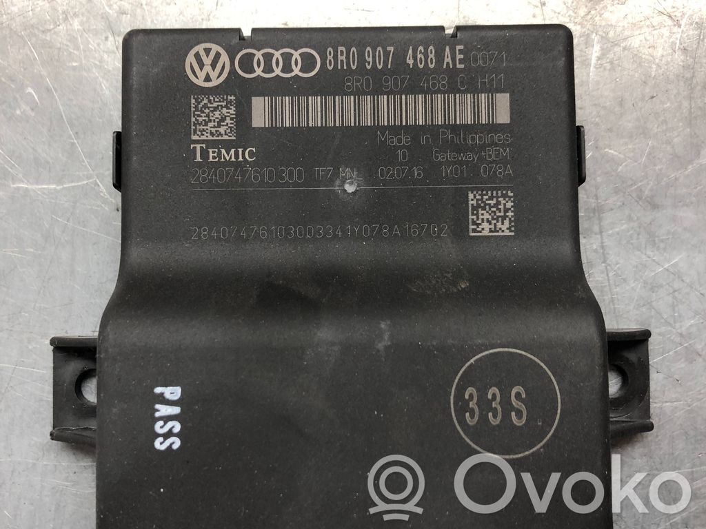 Audi Q5 SQ5 8R Gateway control module 