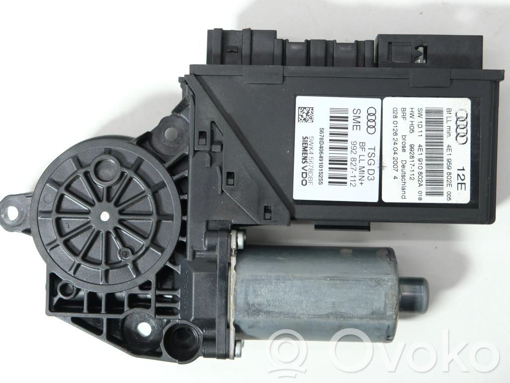 Audi A8 S8 D3 4E Asa reguladora de la puerta trasera 