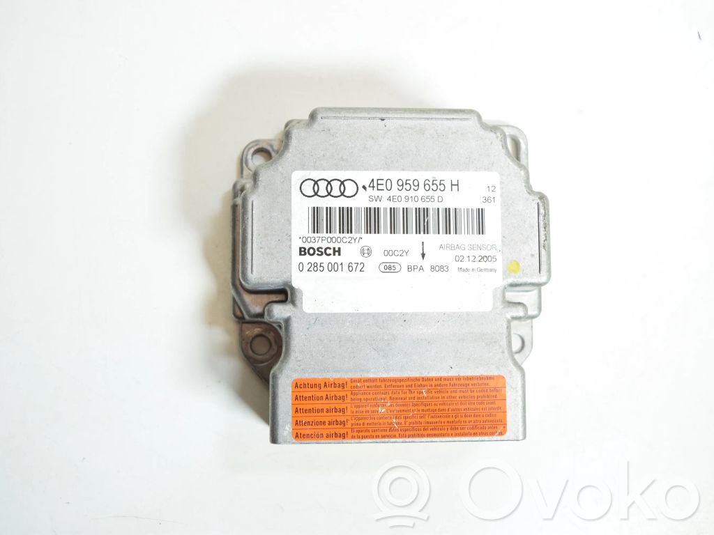 Unidad de control/módulo del Airbag   4E0959655H