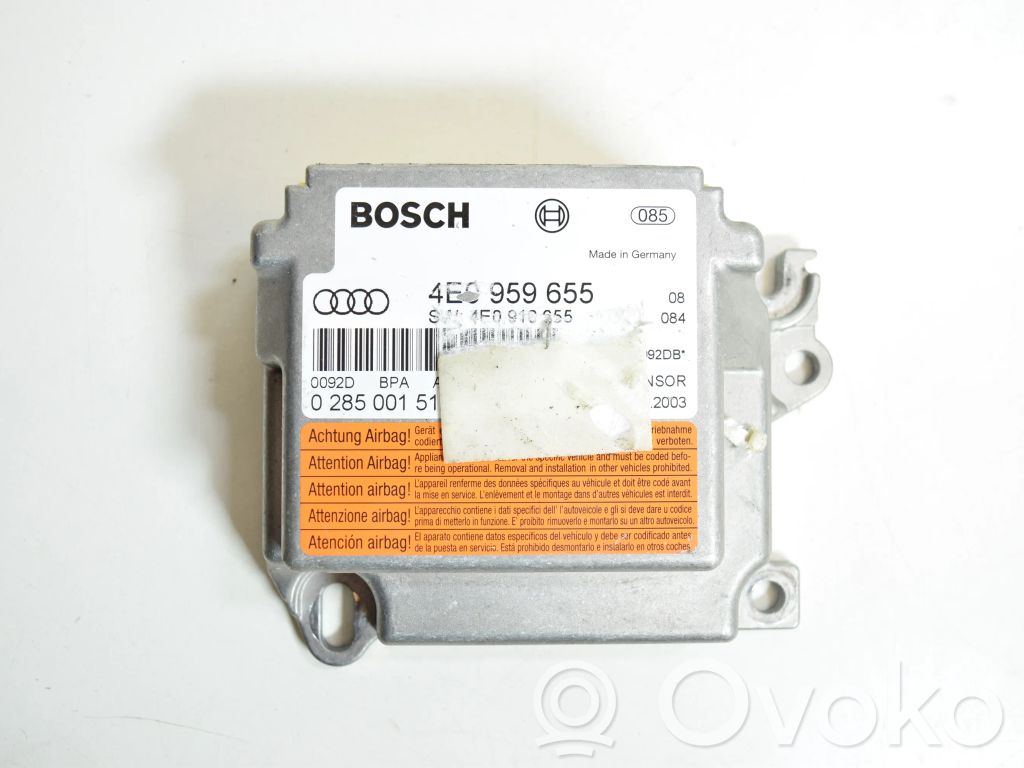 Module de contrôle airbag   4E0959655