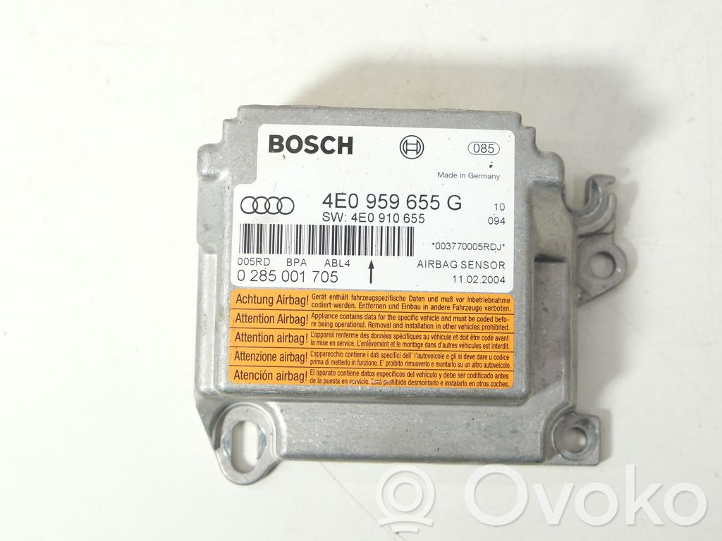 Turvatyynyn ohjainlaite/moduuli   4E0959655G