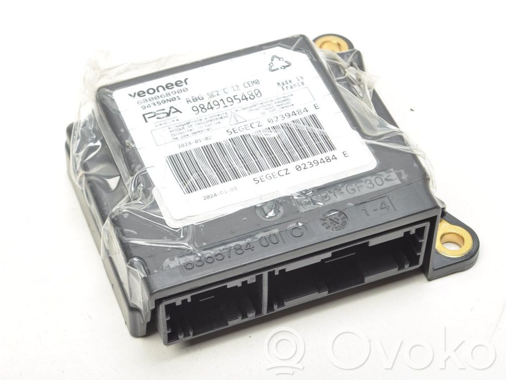Citroen C4 III e-C4 Airbag control unit/module 