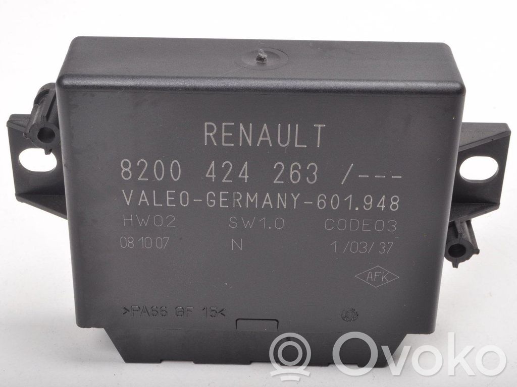 Renault Megane II Pysäköintitutkan (PCD) ohjainlaite/moduuli 