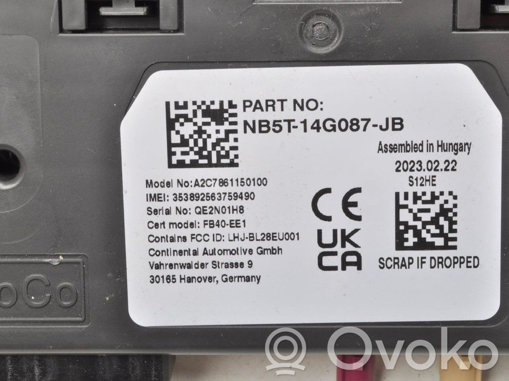 Ford Puma Bluetooth control unit module 
