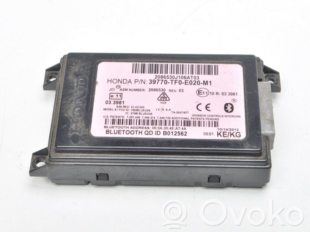 Honda Jazz Unidad de control/módulo de bluetooth 