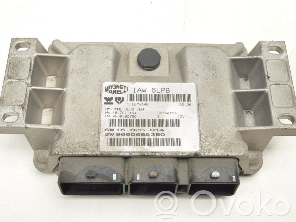 Engine control unit/module ECU   9660685380