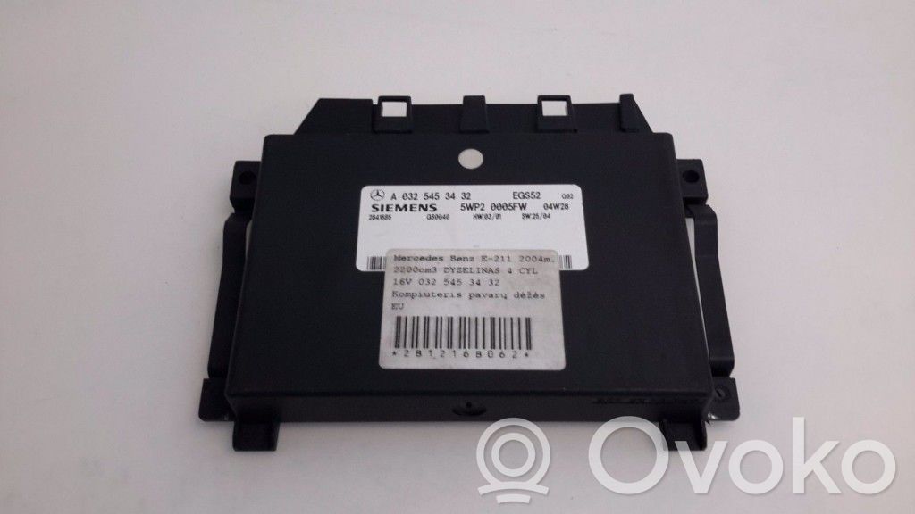 Mercedes-Benz E W211 Unitate/modul de control cutie de viteze 
