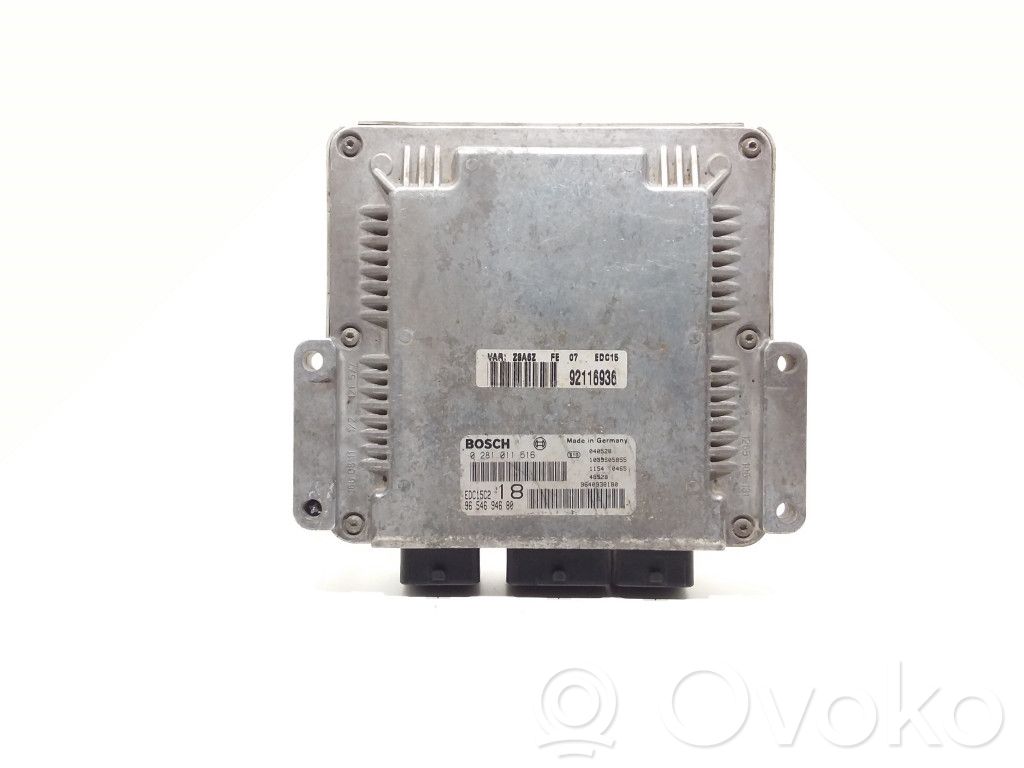 Engine control unit/module   0281011516,9654694680,EDC15C2,1039S05855