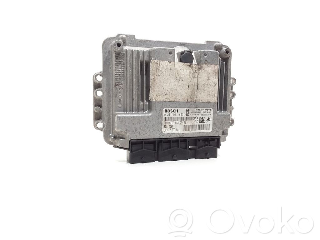 Engine control unit/module   0281011863,9661773380,EDC16C34,1039S12134