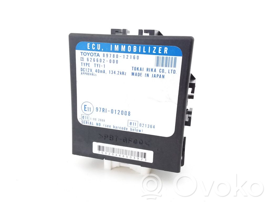 Immobilizer control unit/module   8978012160,626602000,97RI012008