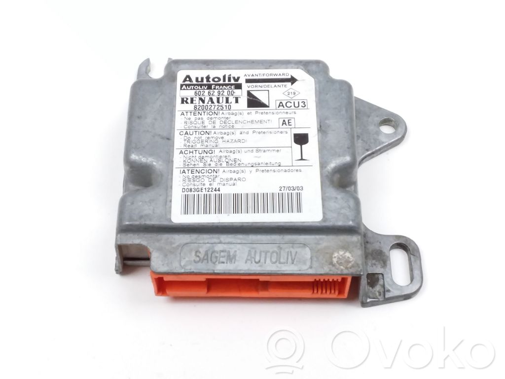 Renault Kangoo I Airbag control unit/module 
