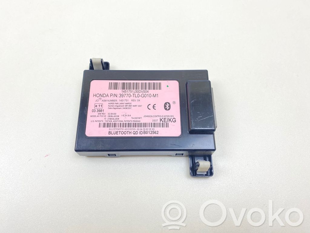 Honda Accord Bluetooth control unit module 