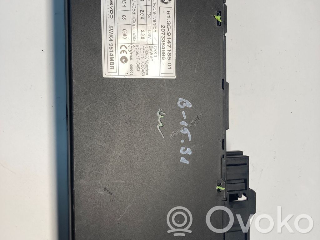 BMW 5 E60 E61 Unitate/modul de comandă CAS 