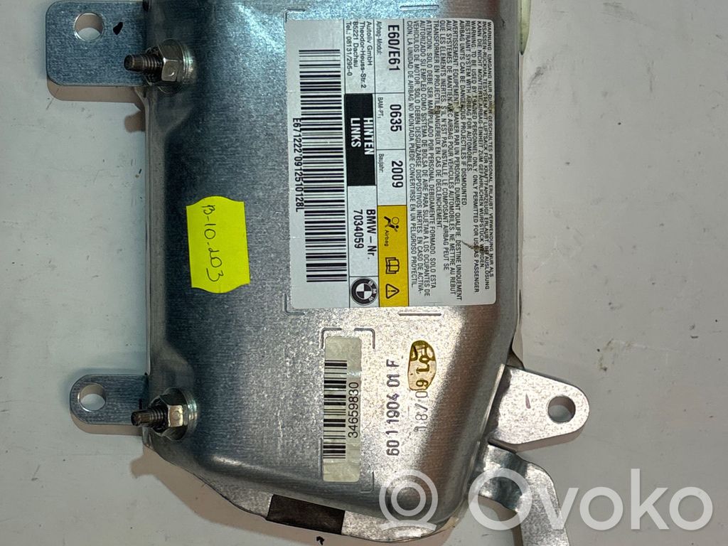 BMW 5 E60 E61 Airbag de la puerta trasera 