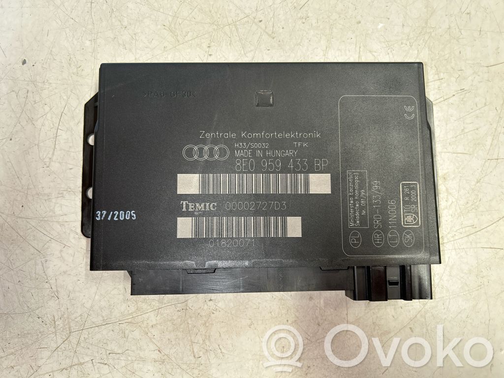 Audi A4 S4 B7 8E 8H Mukavuusmoduuli 