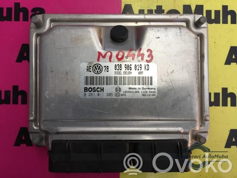 Engine control unit/module ECU   0281011205,038906019KD,AE78
