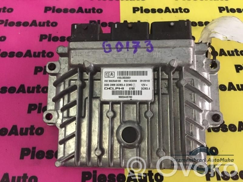 Engine control unit/module ECU   07B8,28129193,9193LD80330001,9665448780,DCM34,HW9663548180,R0413C009B